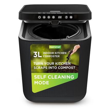Fisht Dry Crush Ceiling Countdown Clean Filter 8.8 nutrichef INDOOR KITCHEN 3L COMPOSTER TURN YOUR KITCHEN SCRAPS INTO COMPOST SELF CLEANING MODE