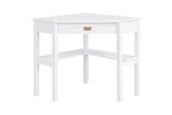 Linon Home Décor - Penrose Corner Desk With Keyboard Tray - White - Front_Zoom