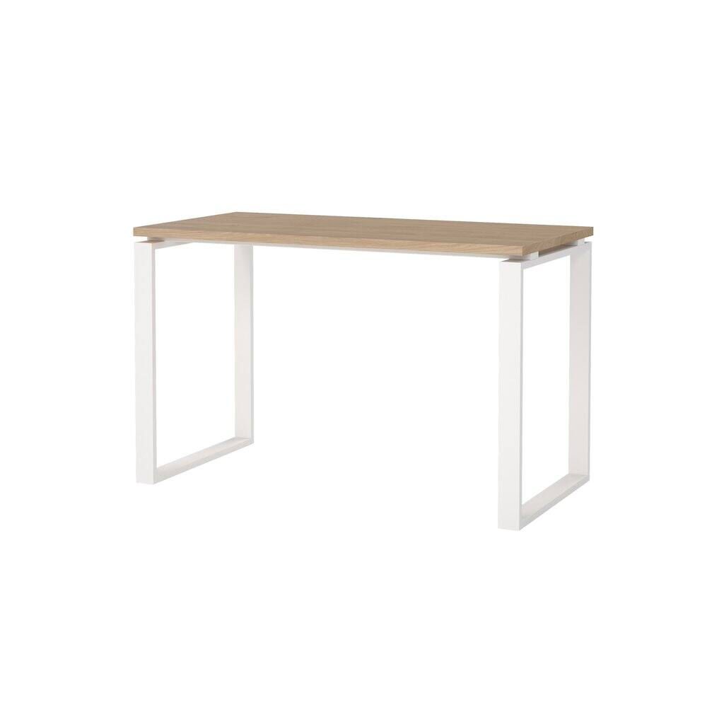 Alt View 2. Tvilum - Sign Home Office Writing Office Desk, Jackson Hickory/White - Brown.