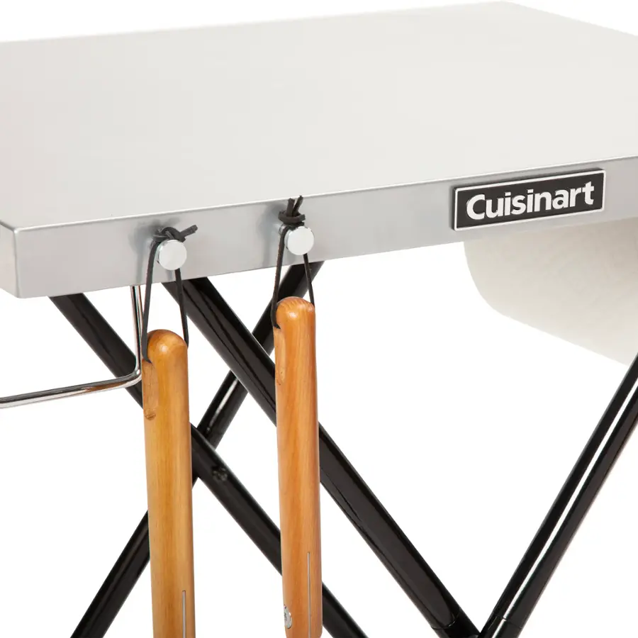 Alt View 19. Cuisinart - Fold 'n Go Prep Table & Grill Stand - Silver.