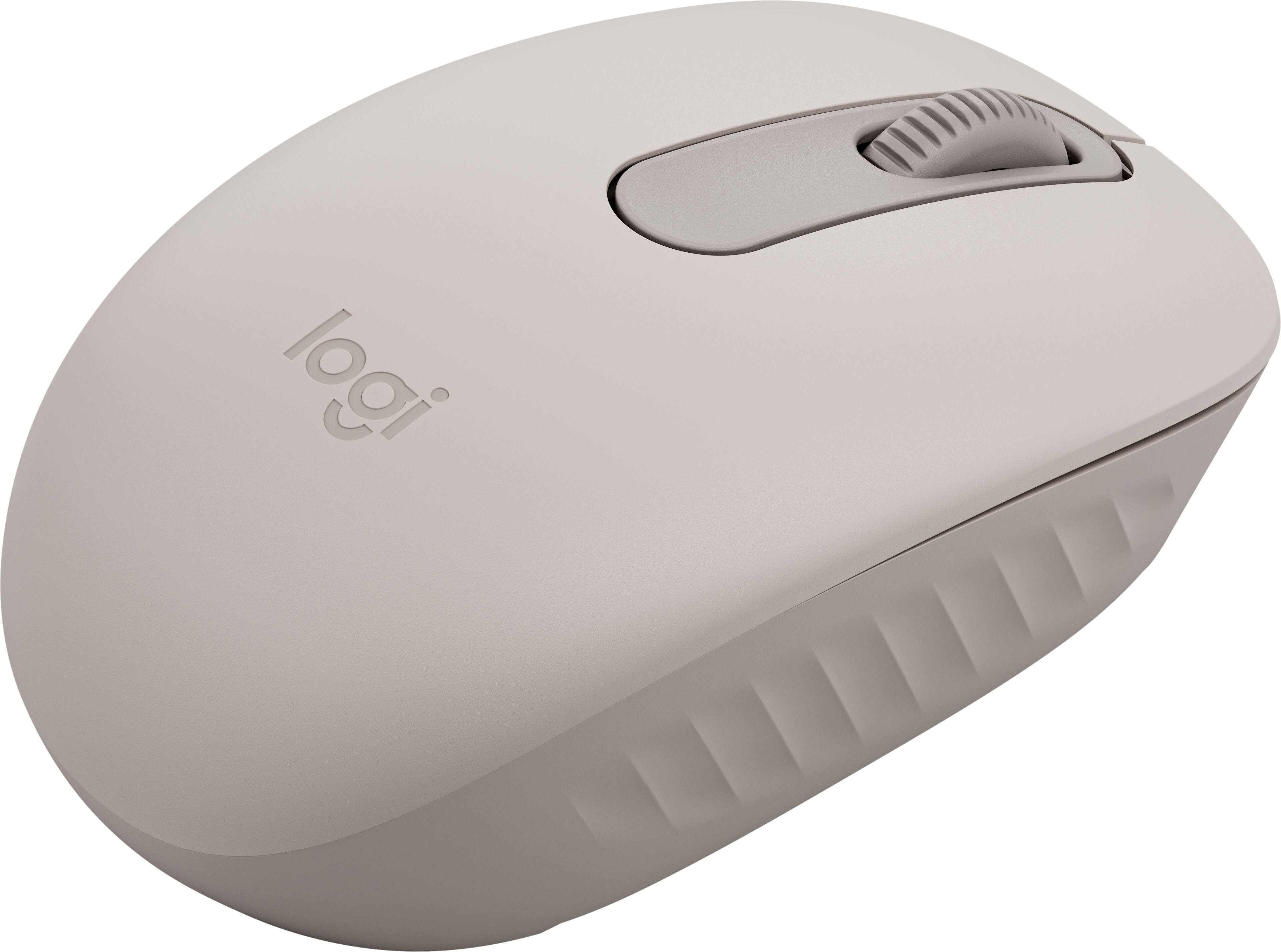 Alt View 3. Logitech - M196 Lightweight Bluetooth Wireless Optical Mouse Compact 3-Button Ambidextrous Mouse with Smooth Tracking - Sand.