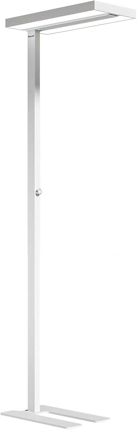 Front. Honeywell - LED Floor Lamp Modern Sunturalux Eye Caring Tall Standing Light, 8000LM 4000K Natural Daylight Dimmable Reading Lampara - white.