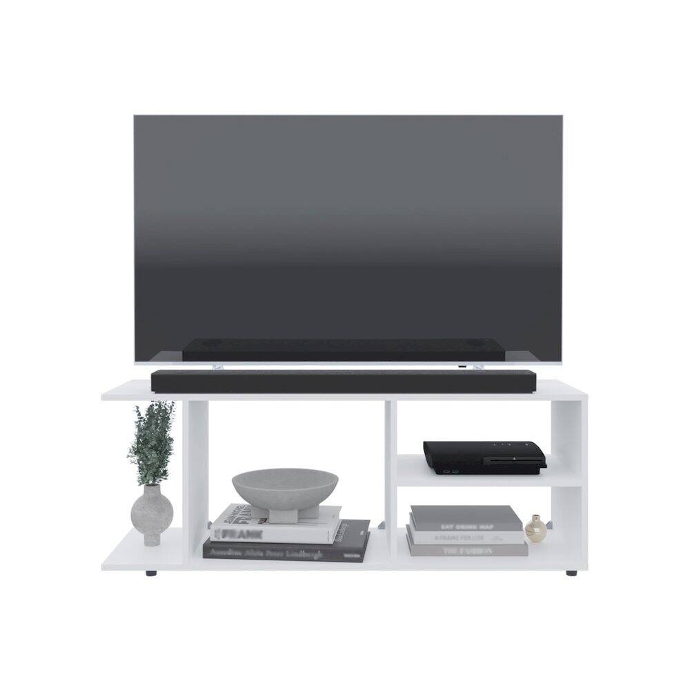 Alt View 1. TuHome - Goodwood Tv Stand White MDF - White.