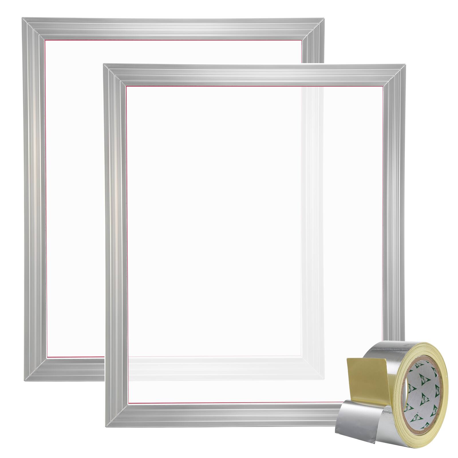 Alt View 5. VEVOR - Screen Printing Kit, 2 Pieces Aluminum Silk Screen Printing Frames, 20x24inch Silk Screen Printing Frame - Silver.