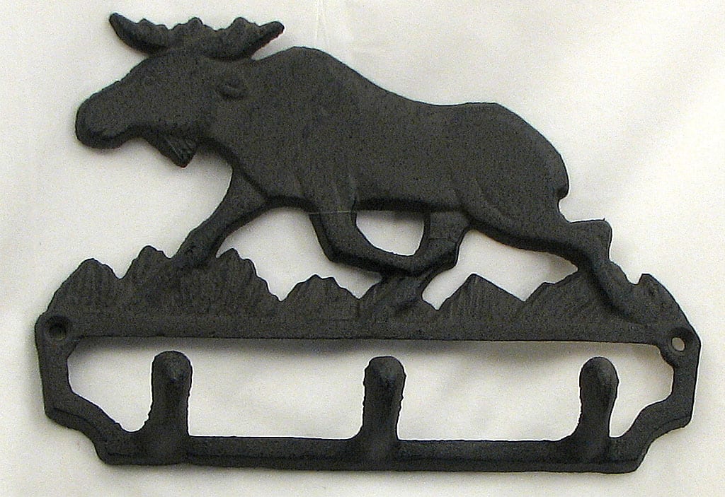 BreeBe - Cast Iron Moose Hook - Black