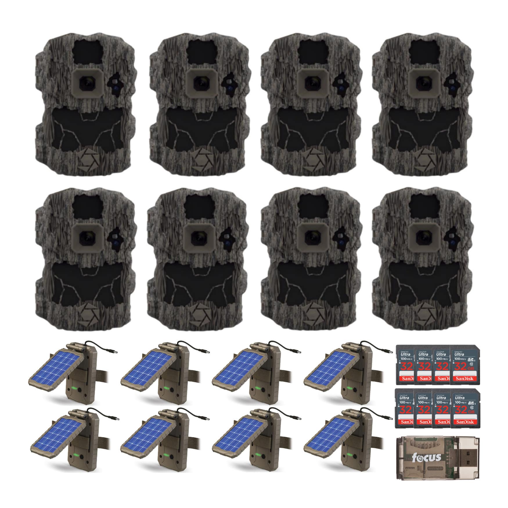 Stealth Cam - DS4K 32MP Ultimate Camera with Solar Power Panels Bundle (8-Pack)