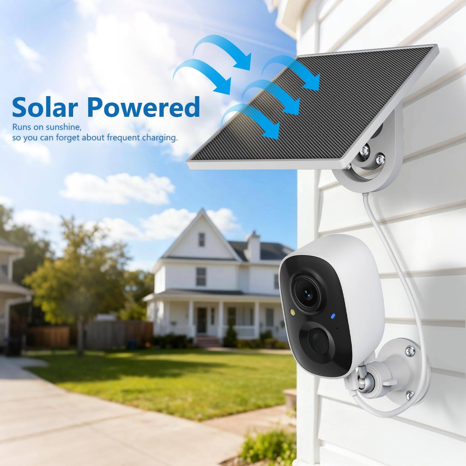 Solar Powered  
Runs on sunshine, so you can forget about frequent charging.