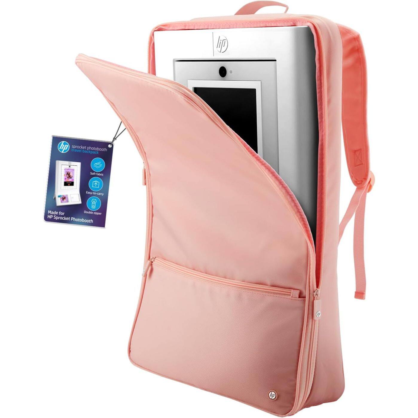 Sprocket Photobooth Travel Backpack, Padded Case w/Adjustable Straps & Front Zipped Pocket for HP Sprocket Photobooth