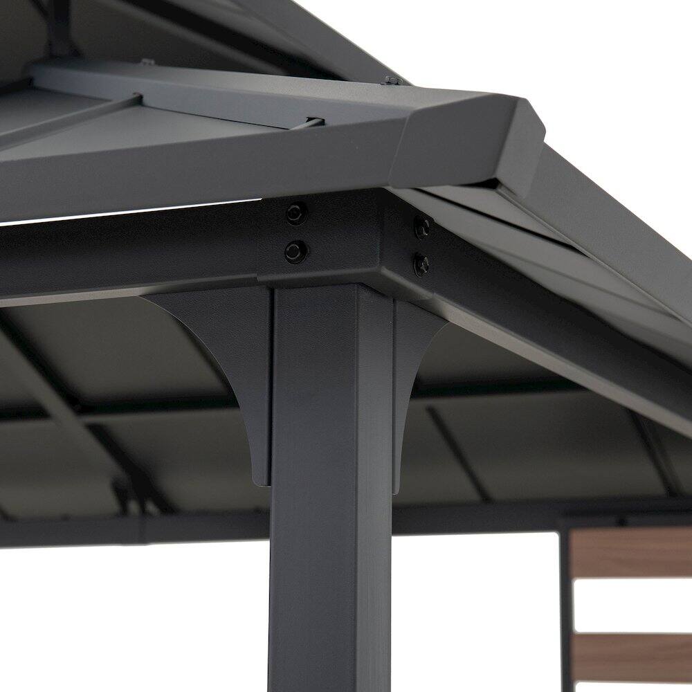 Alt View 1. SUNJOY - Sunjoy 7 ft. x 9 ft. Rochdale Hardtop Gazebo.