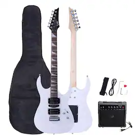 Winado - 39" Electric Guitar with 20Watt Amp, Full Size 170 Model Starter Guitar Kit for Beginners Professionals W/Bag, Shoulder