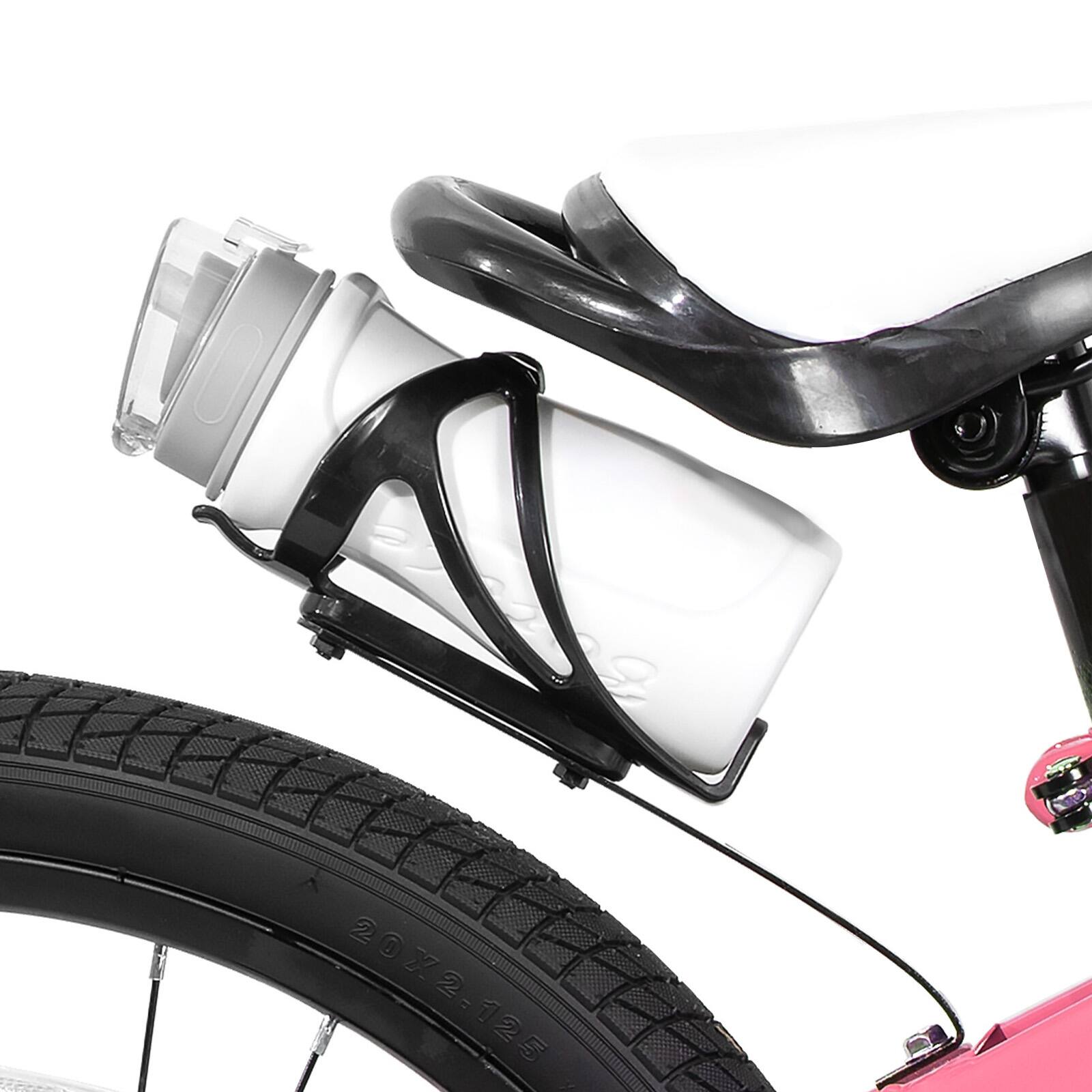 Alt View 4. JOYSTAR - JOYSTAR Pluto 18" Kids Bike with Light Up Training Wheels, Kids' Bicycle for Boys Girls Ages 5-9, Children Bikes, Pink - Pink.