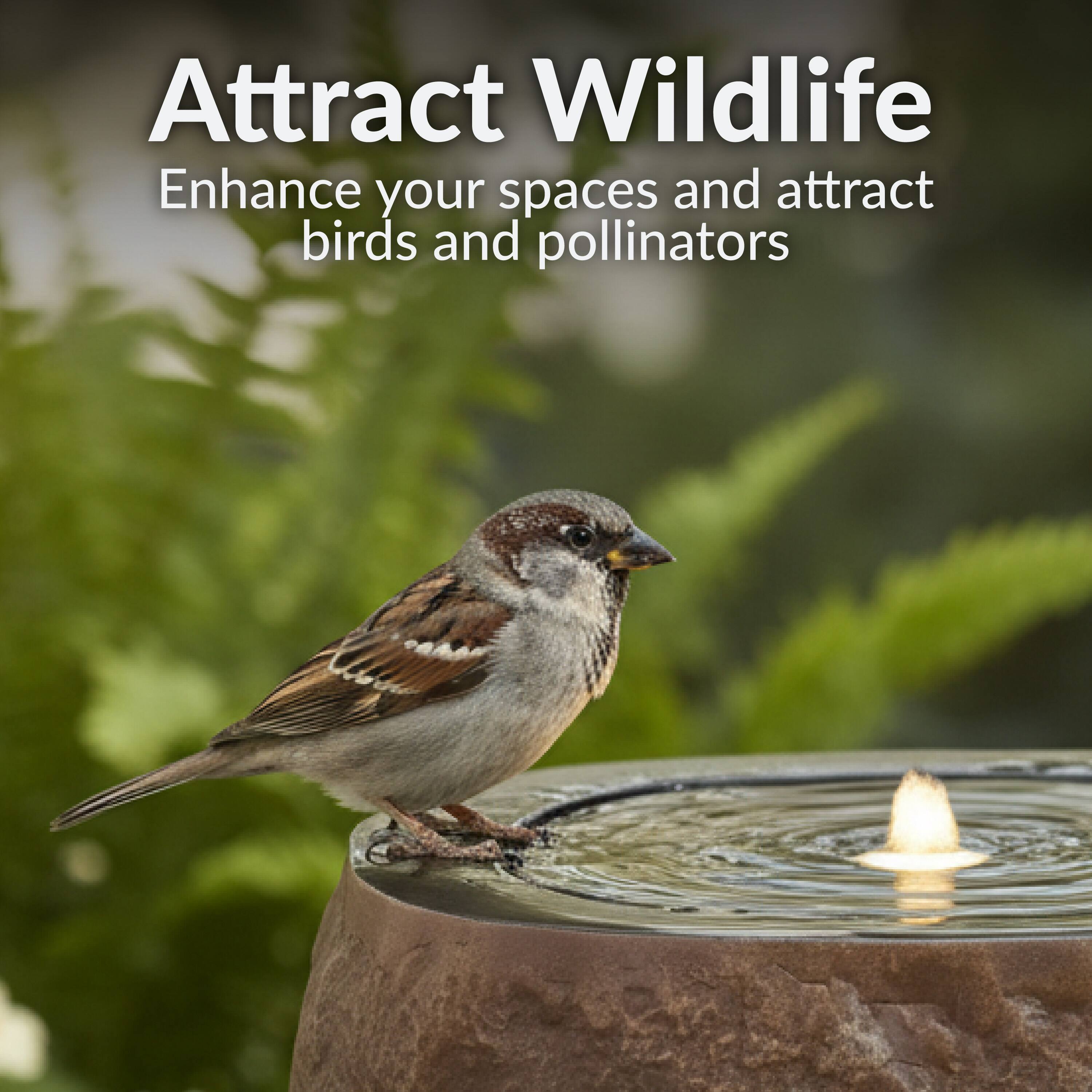 Attract Wildlife  
Enhance your spaces and attract birds and pollinators