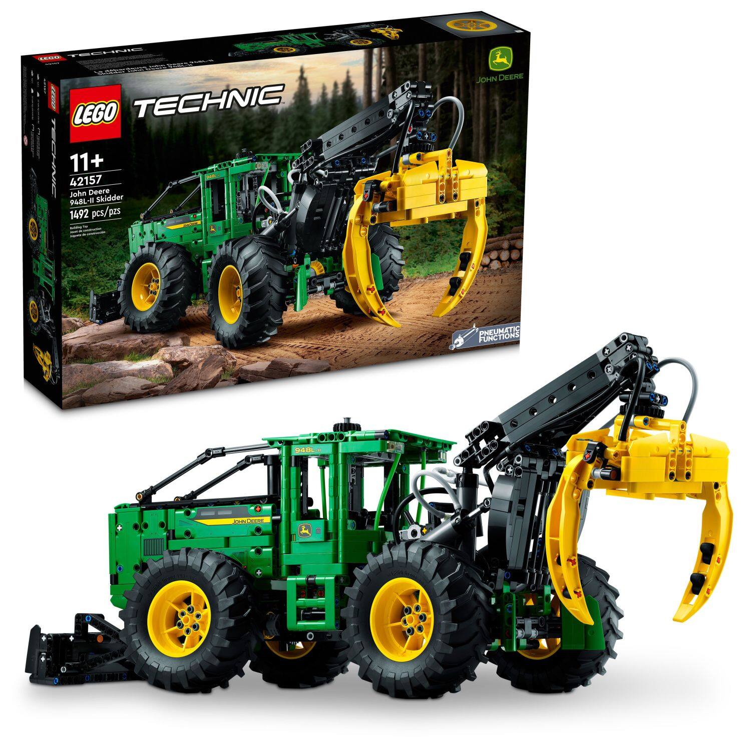 LEGO - Technic John Deere 948L-II Skidder 42157 - Front_Zoom