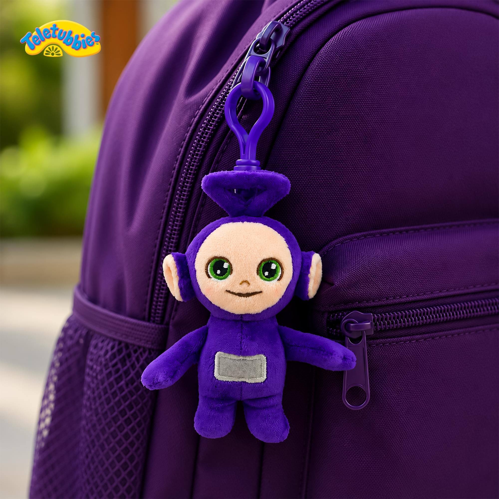 Alt View 2. The Loyal Subjects - Teletubbies 4-Inch Plush Backpack Clip | Tinky Winky - Purple.