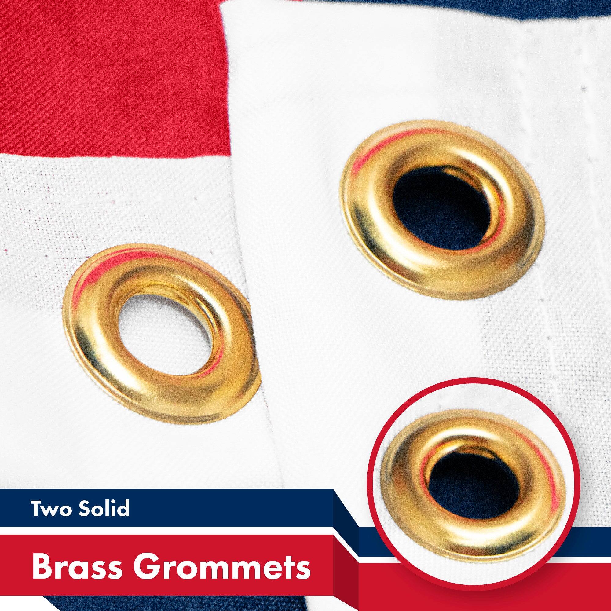 Two Solid Brass Grommets