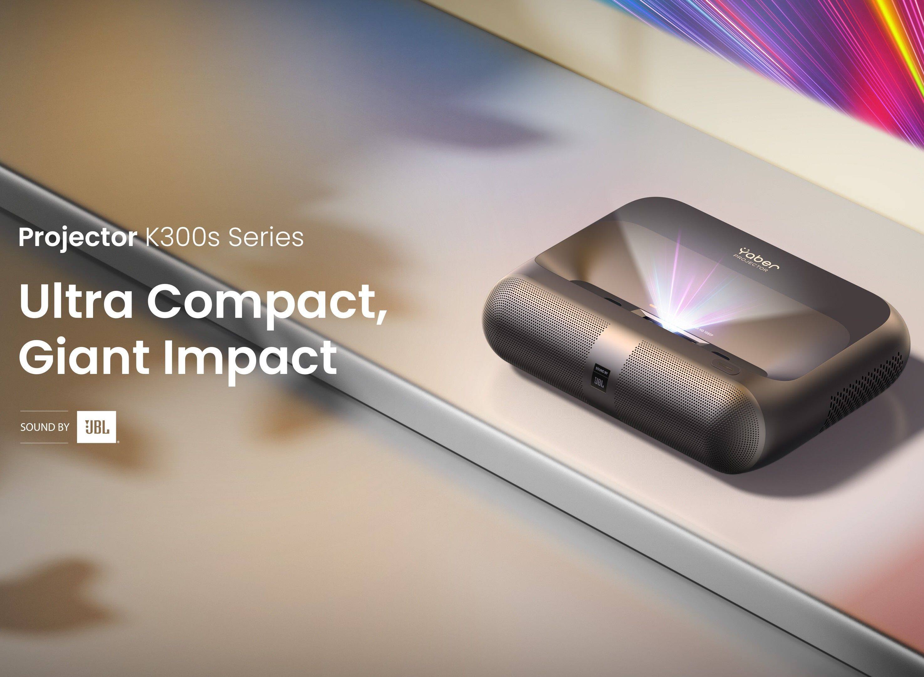 Projector K300s Series Ultra Compact, Giant Impact - SBL - PROJU Yaber STN SOUND BY JBL