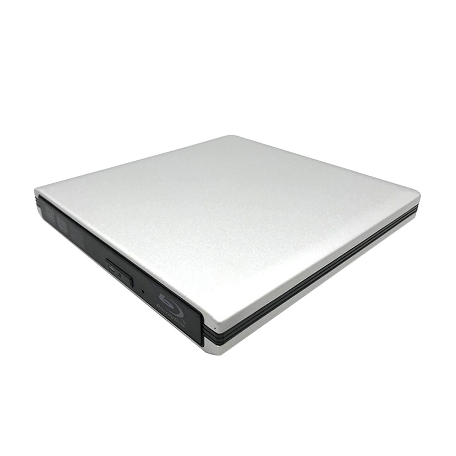 Alt View 7. Topteng - 6X External BD-R Burner – USB 3.0, Read/Write BD/DVD/CD, Supports M-Disc, Plug & Play, Fit for Laptop, Desktop & Mac - Silver.
