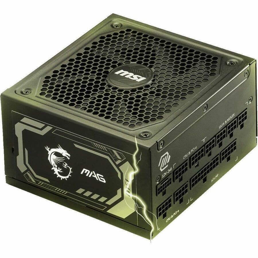 MSI MAG 1250W Power Supply Internal 120 V AC, 230 V AC Input 5 V