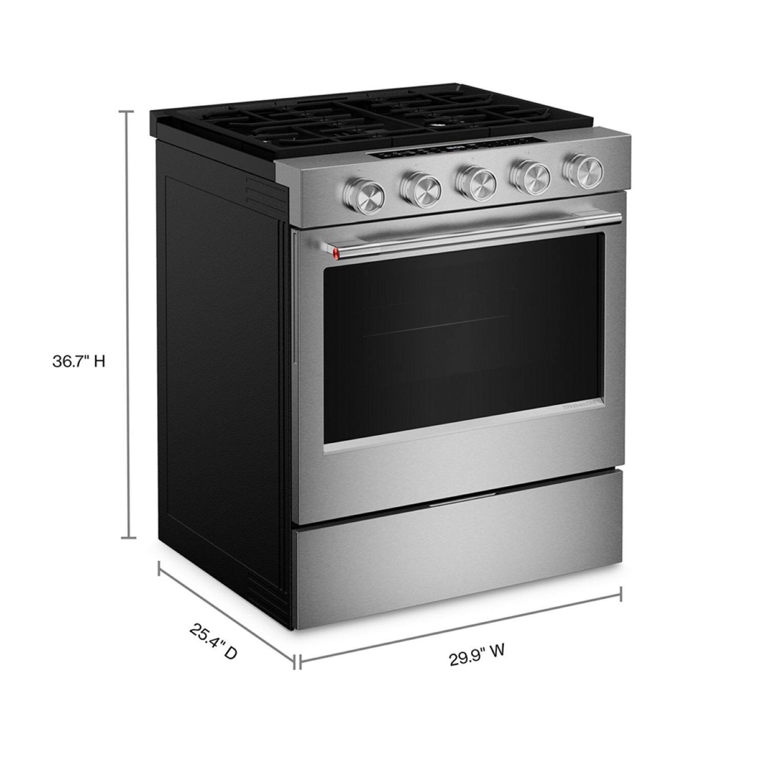 36.7" H  
25.4" D  
29.9" W