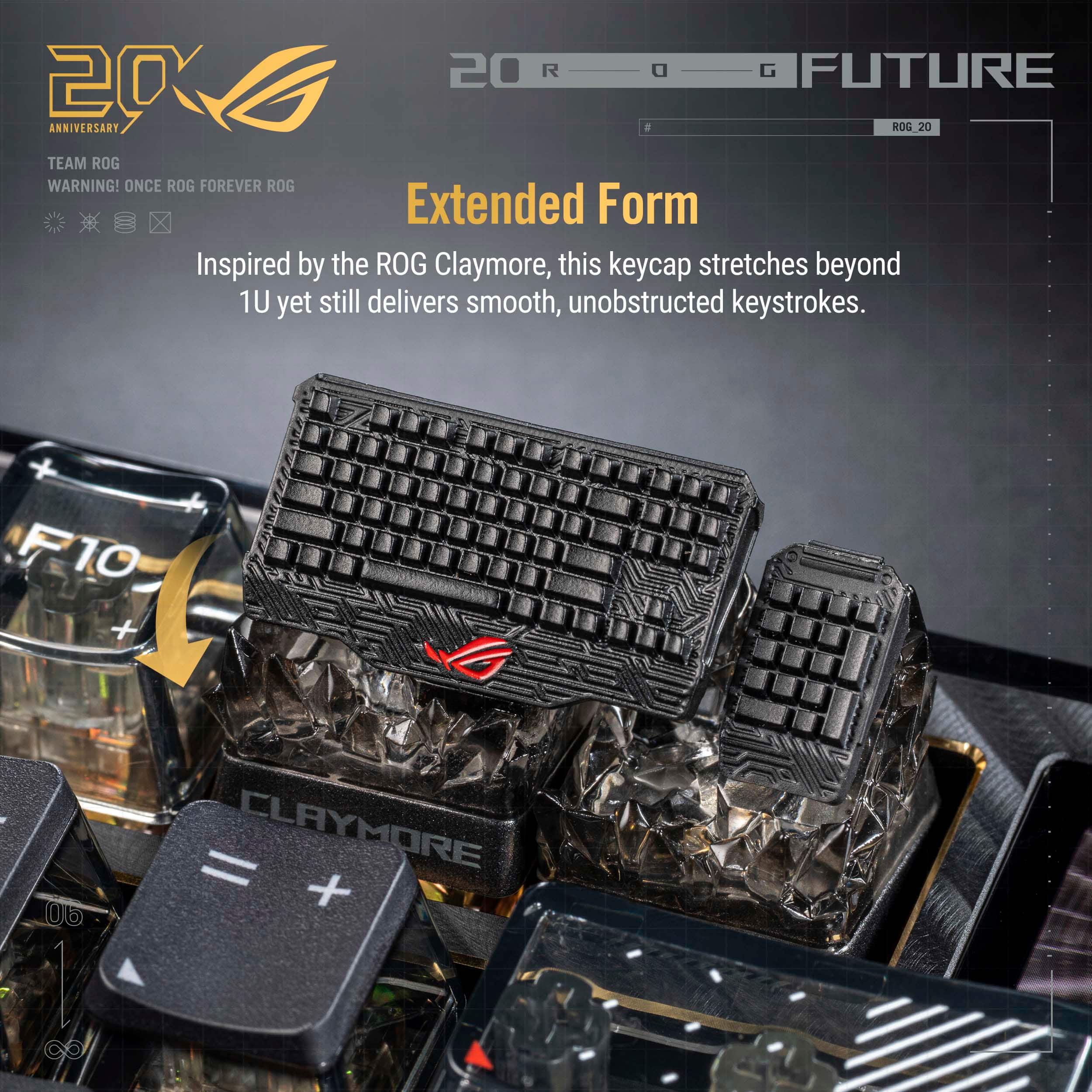 ASUS ROG 20th Edition Keycap Blind Box (1 Pack) Styles May Vary