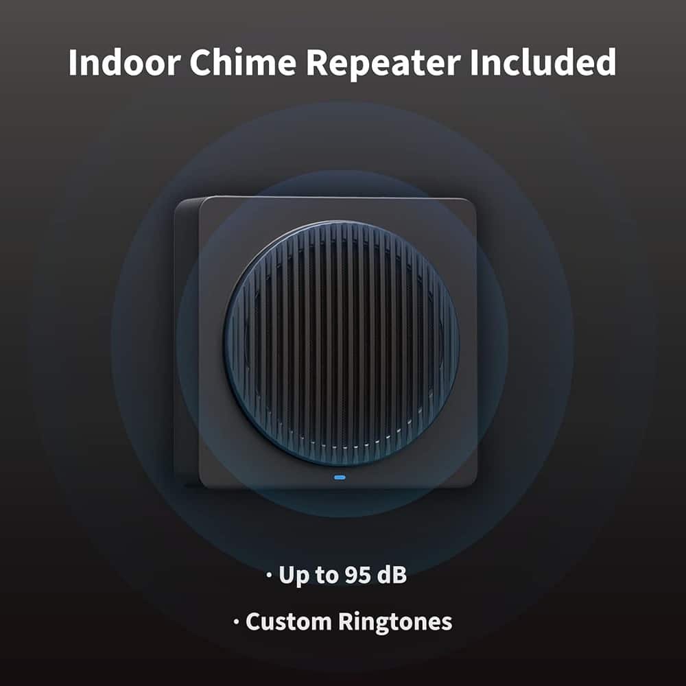 Schertz - 1080p FHD HomeKit Secure Video Doorbell Camera, Wireless or Wired - Shadow Gray