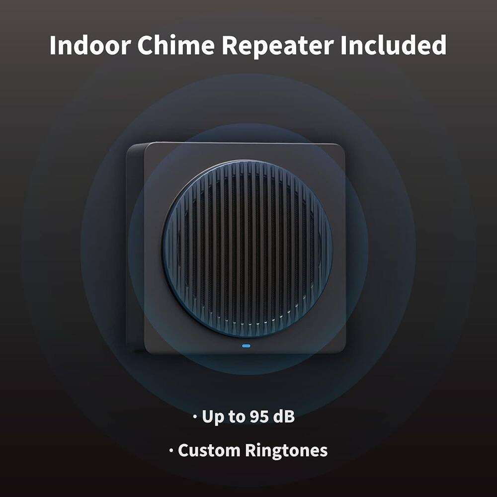 Schertz - 1080p FHD HomeKit Secure Video Doorbell Camera, Wireless or Wired - Shadow Gray