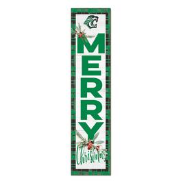 Jardine - Cuesta College Cougars 12'' x 48'' Outdoor Merry Christmas Leaner - White