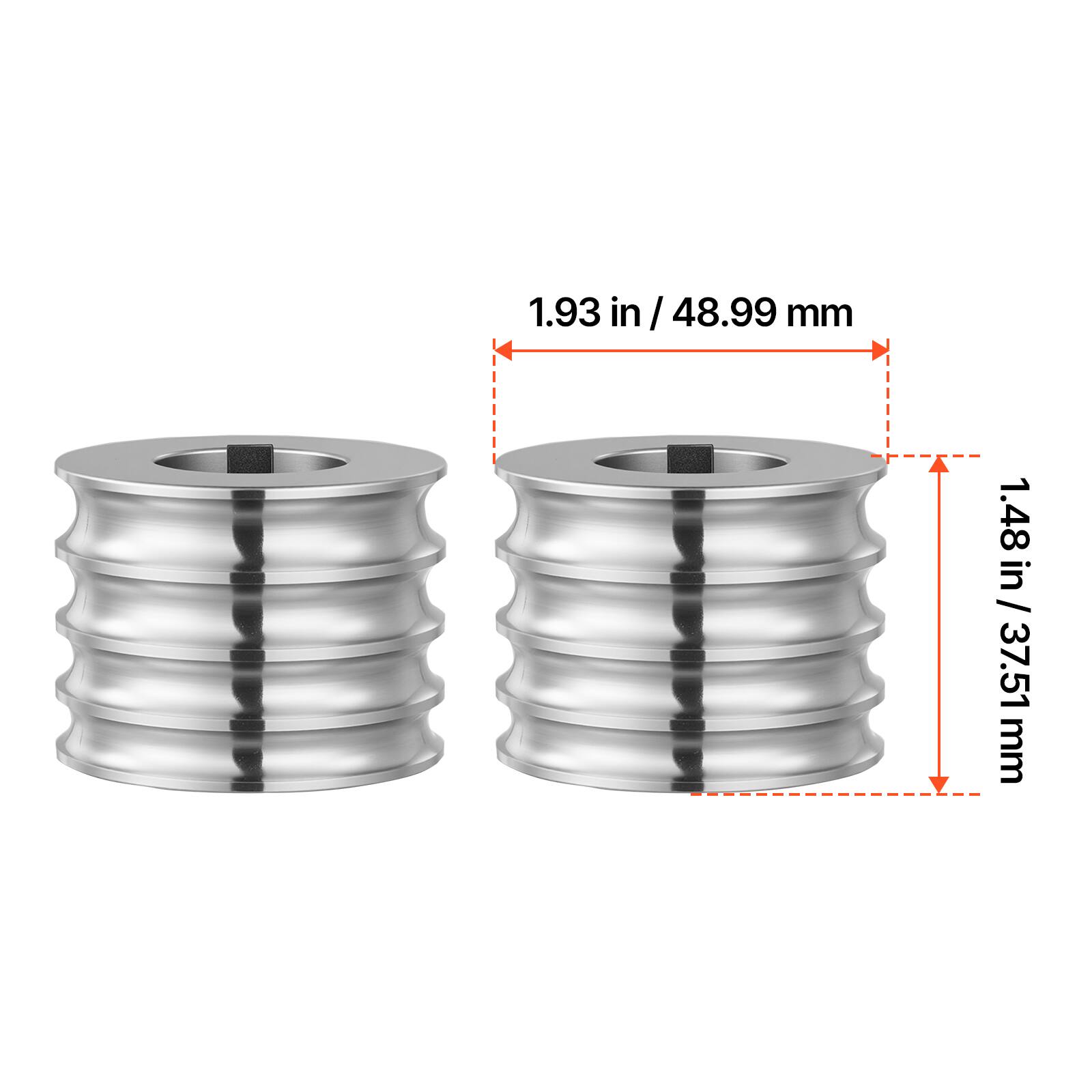 1.93 in / 48.99 mm  
1.48 in / 37.51 mm