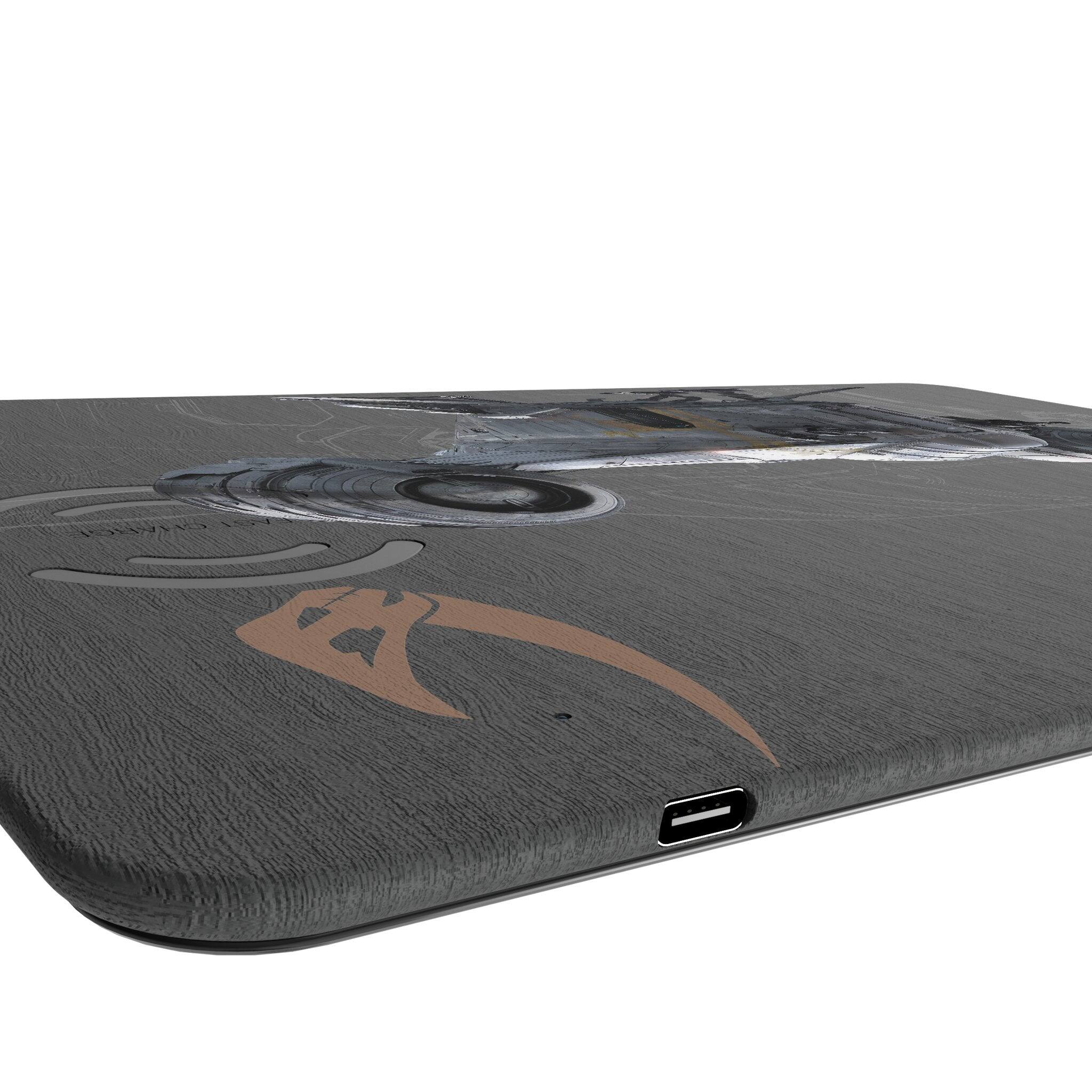 Left. Keyscaper - Star Wars: A New Hope FactionTech 15-Watt Wireless Charger and Mouse Pad - Razor Crest.