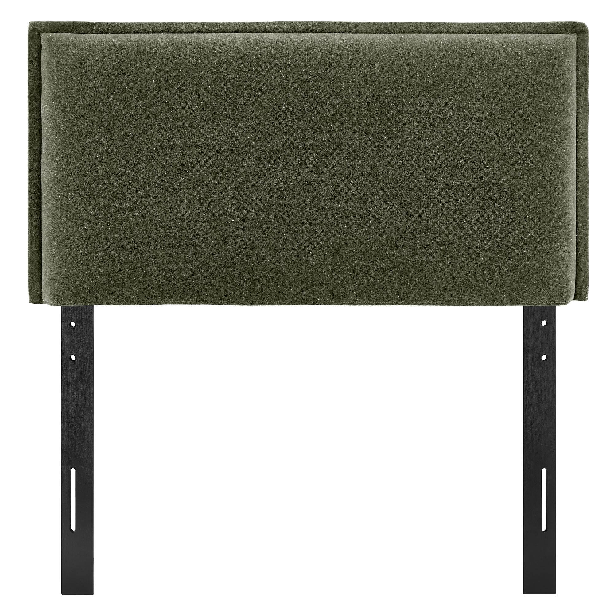 Alt View 2. Modway - Camille Upholstered Linen Blend Headboard by Modway - Sage.