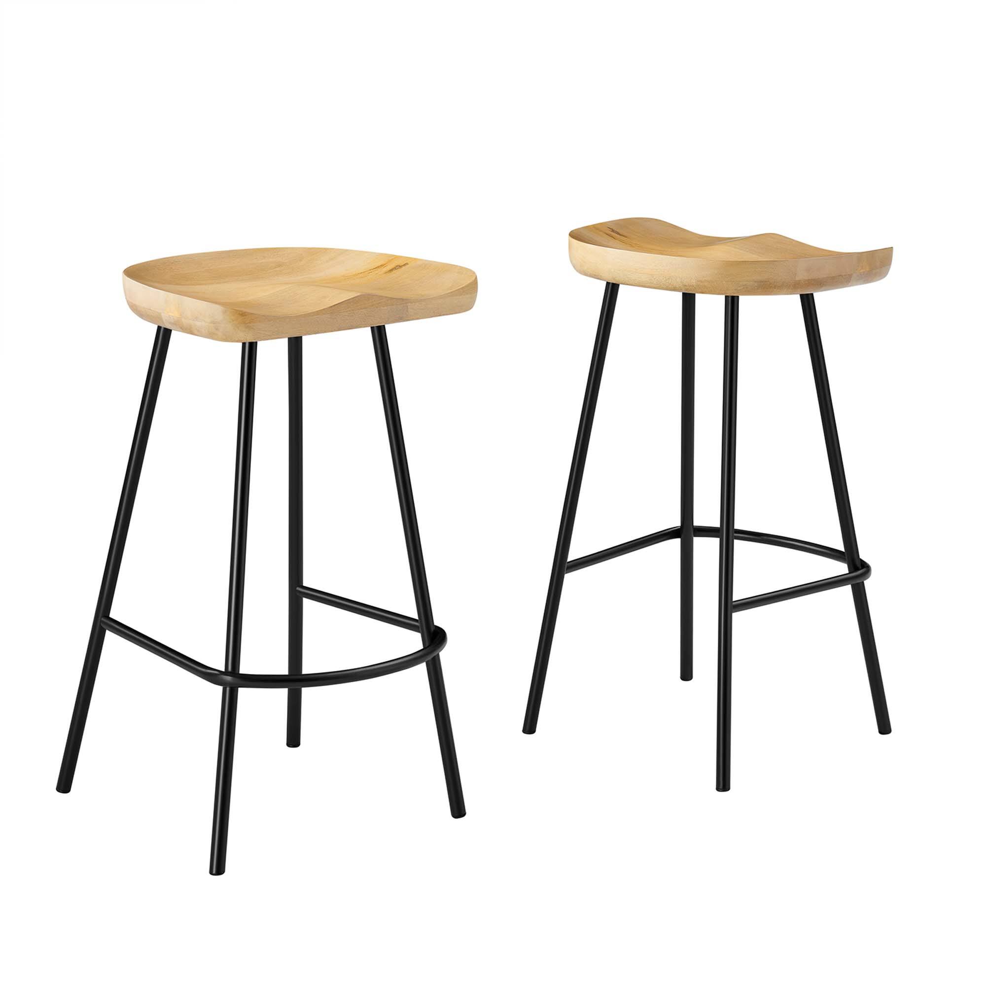 Front. Modway - Concord Backless Wood Counter Stools Set of 2 by Modway - 0.