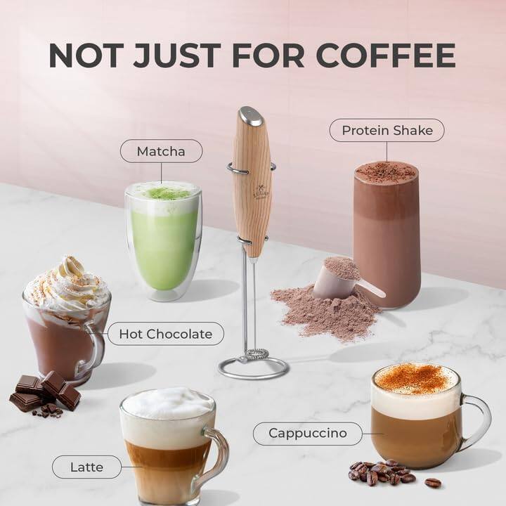 NOT JUST FOR COFFEE

- Matcha
- Hot Chocolate
- Latte
- Cappuccino
- Protein Shake