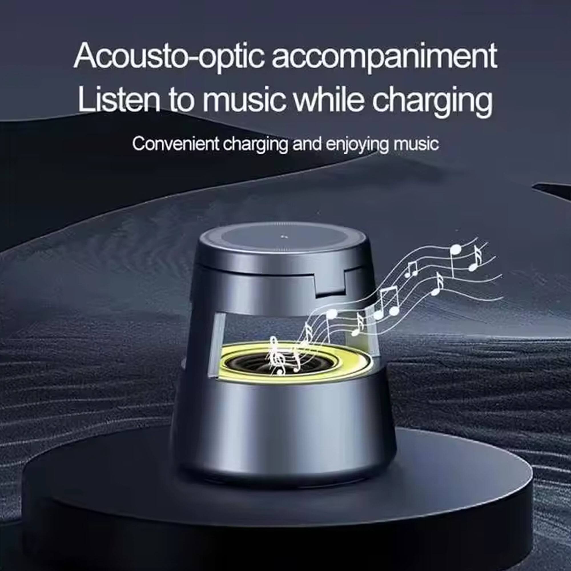 Acousto-optic accompaniment  
Listen to music while charging  
Convenient charging and enjoying music