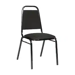 Flash Furniture - HERCULES Series Trapezoidal Back Stacking Banquet Chair Fabric - Frame - Black
