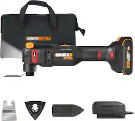 WORX - Nitro WX698L 20V Cordless Oscillating Tool with VibraFree Technology (Battery & Charger Included) - Black