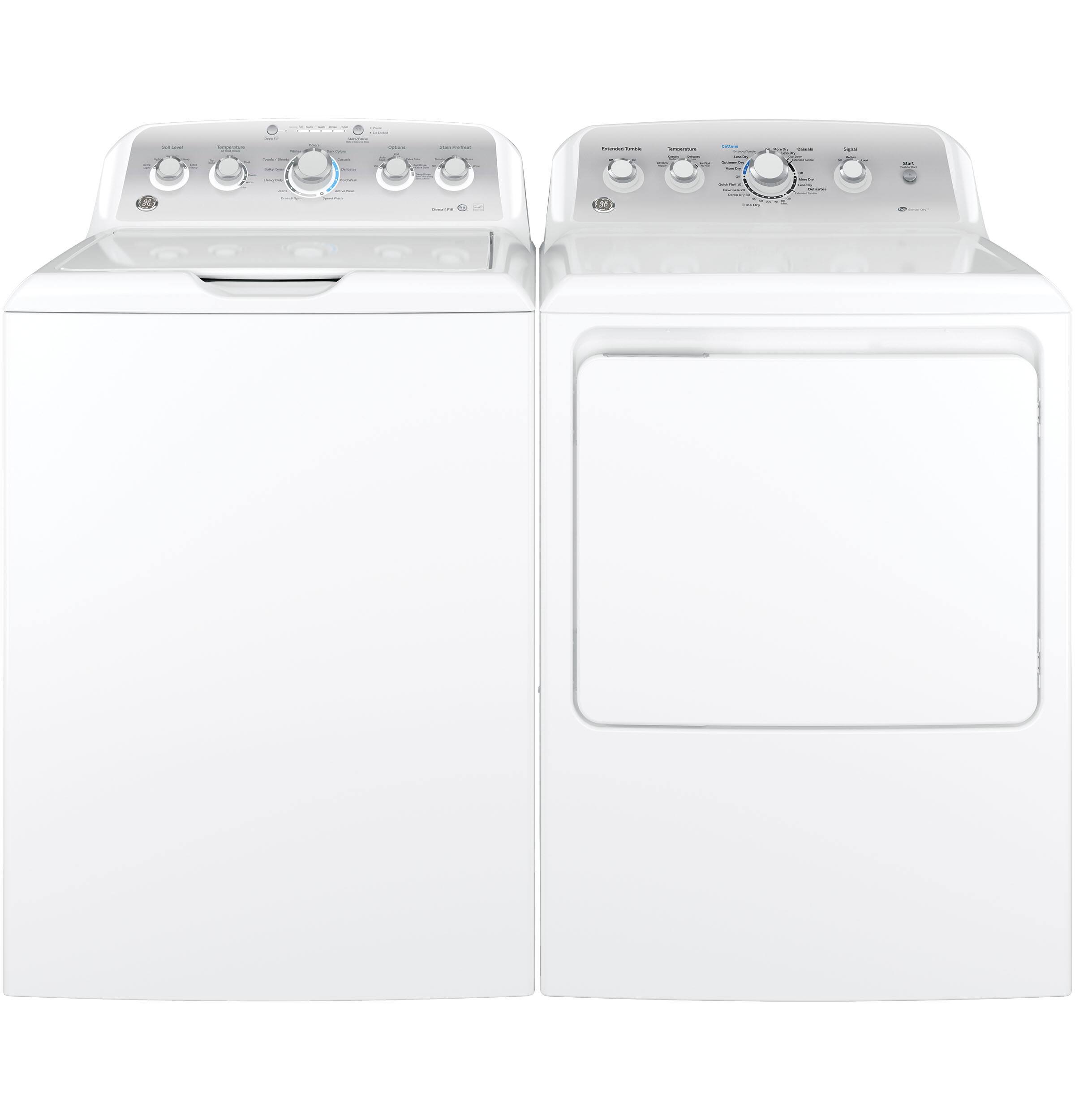 Alt View 17. GE - 7.2 Cu. Ft. 4-Cycle Electric Dryer - White on White with Silver.