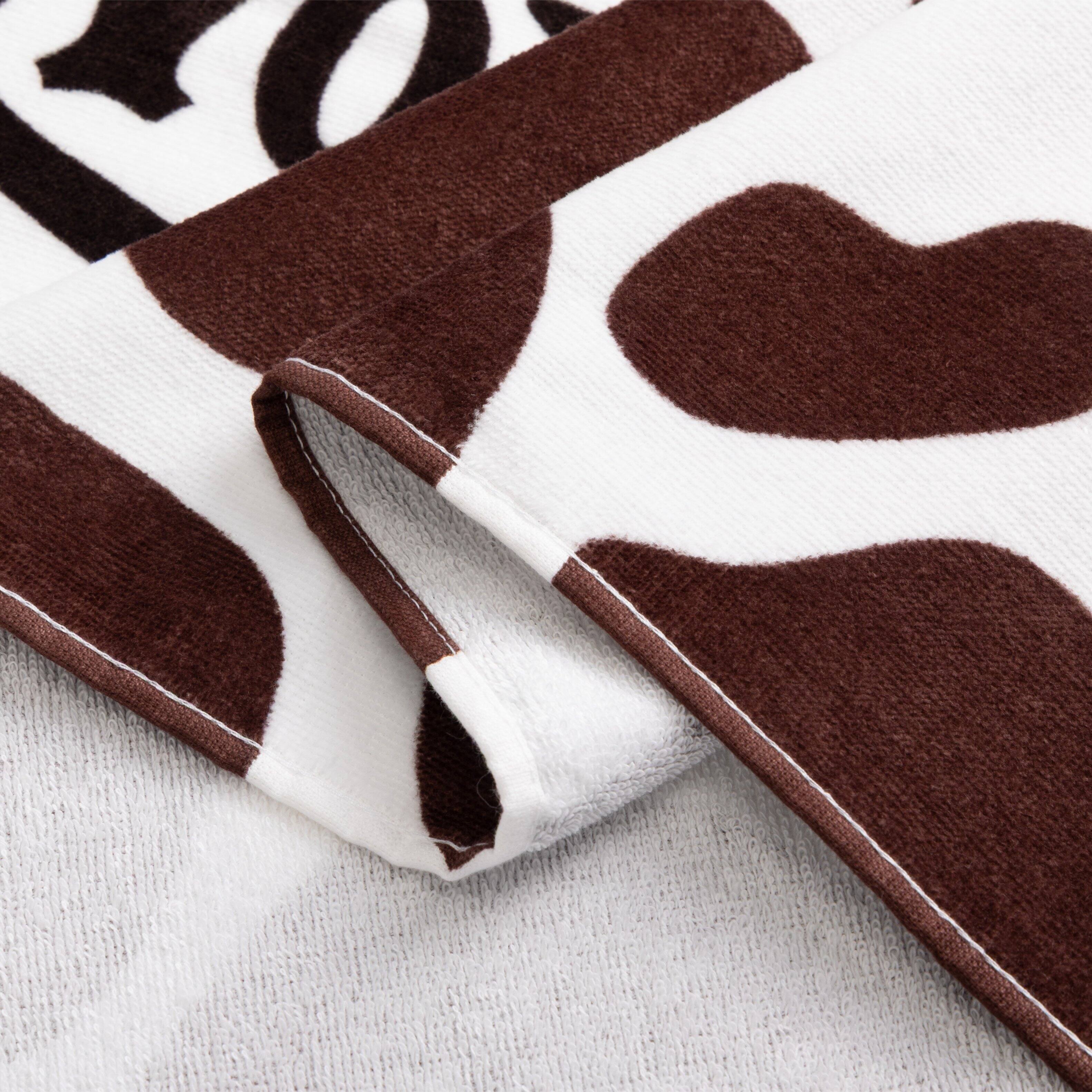 Back. Von Dutch - Von Dutch Iconic Y2K 100% Cotton 30"x60" Beach Towel | Brown Cow - Brown Cow.