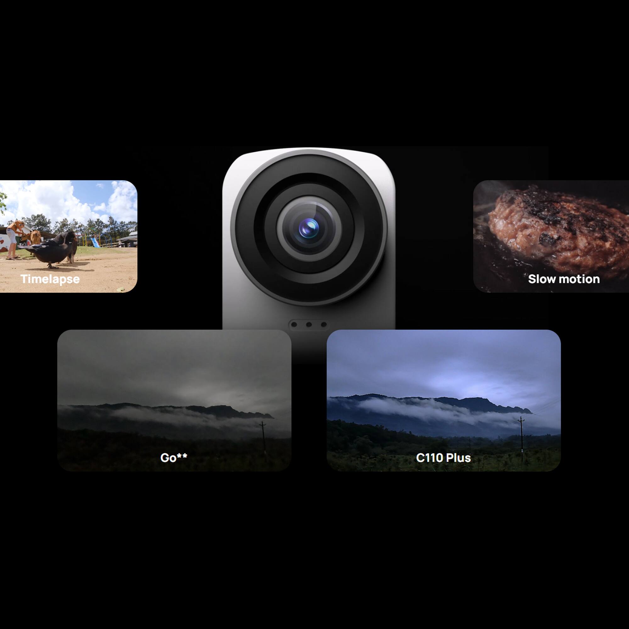 Timelapse  
Slow motion  
GoPro  
C110 Plus