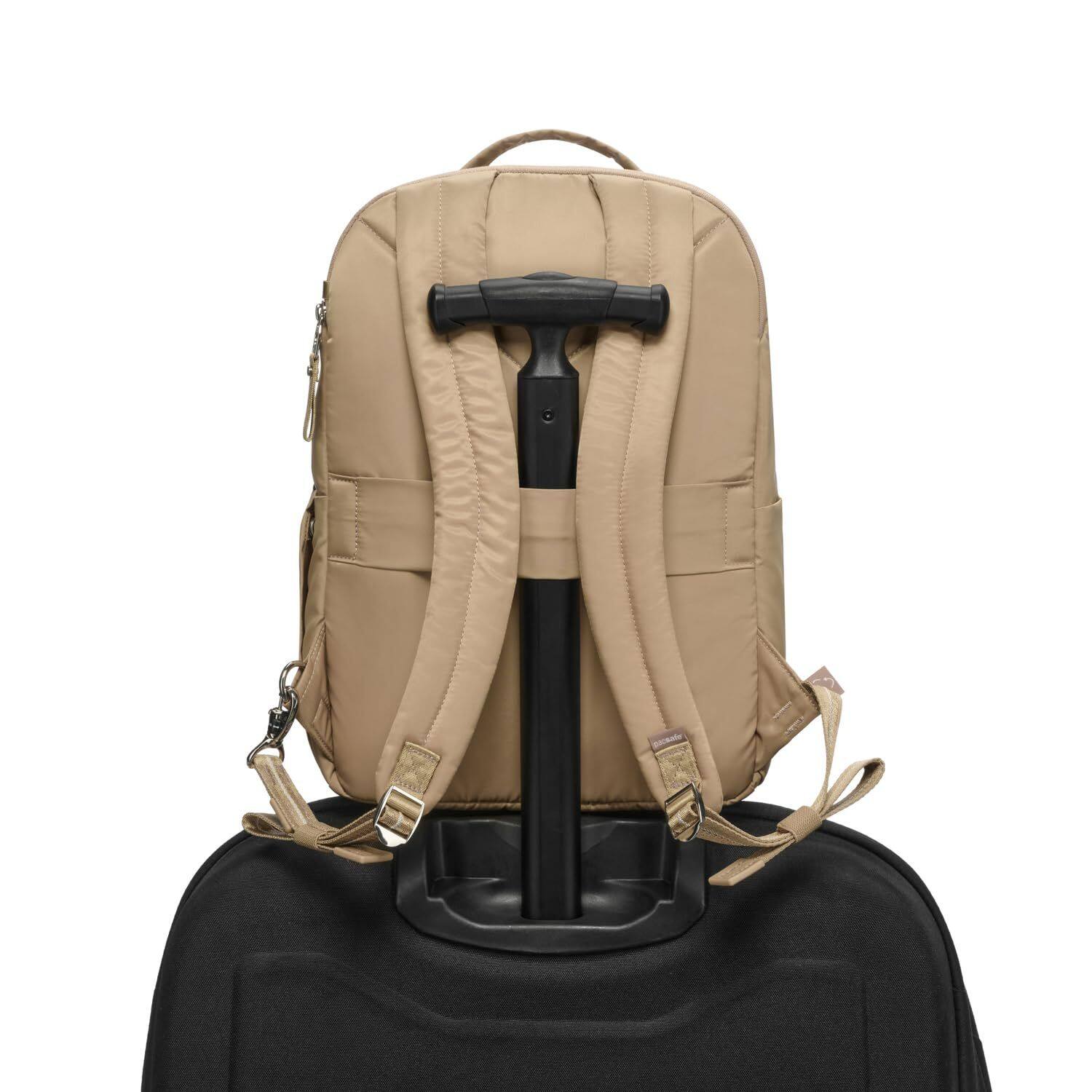 Alt View 2. Pacsafe - W 10L Backpack, Taupe - Taupe.
