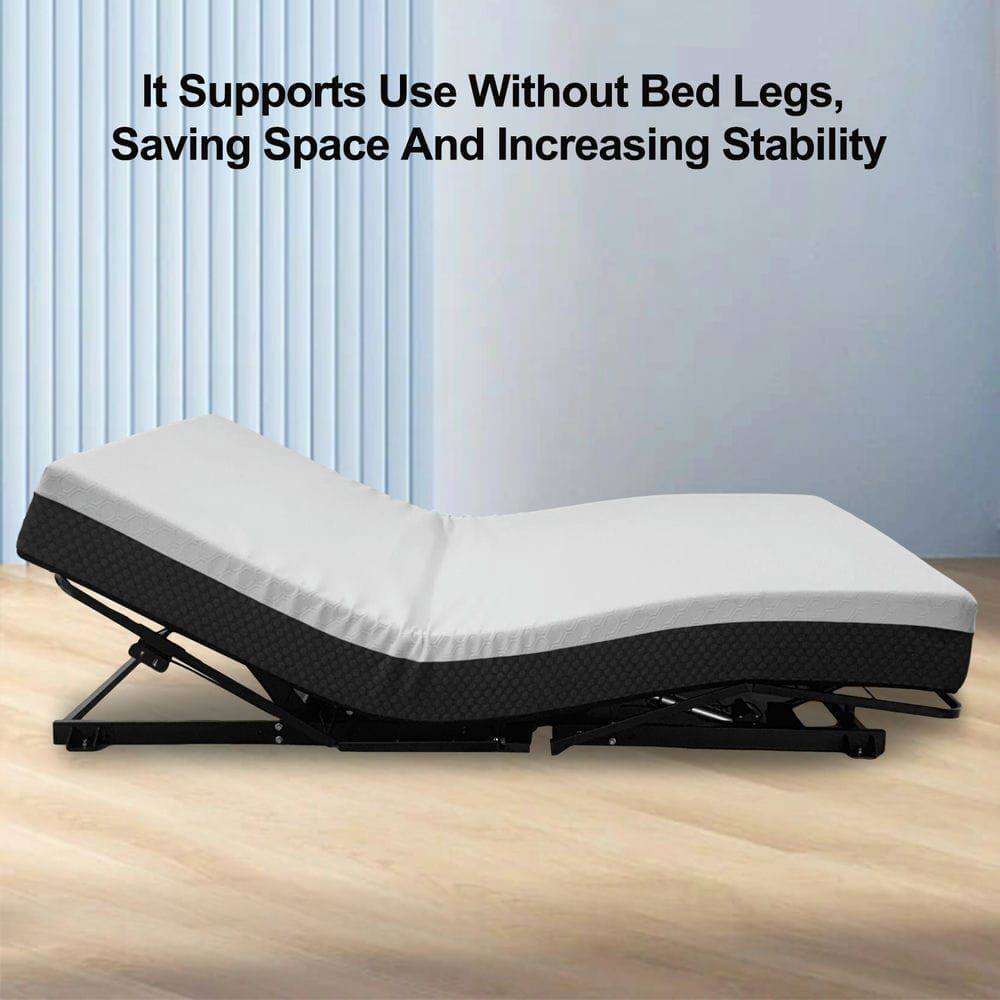 It supports use without bed legs, saving space and increasing stability.