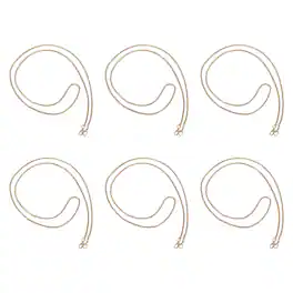 Unique Bargains - 6pcs 1.2" Anti Theft Crossbody Phone Strap with Detachable Tether Tabs Lanyard Leash for Women - Gold