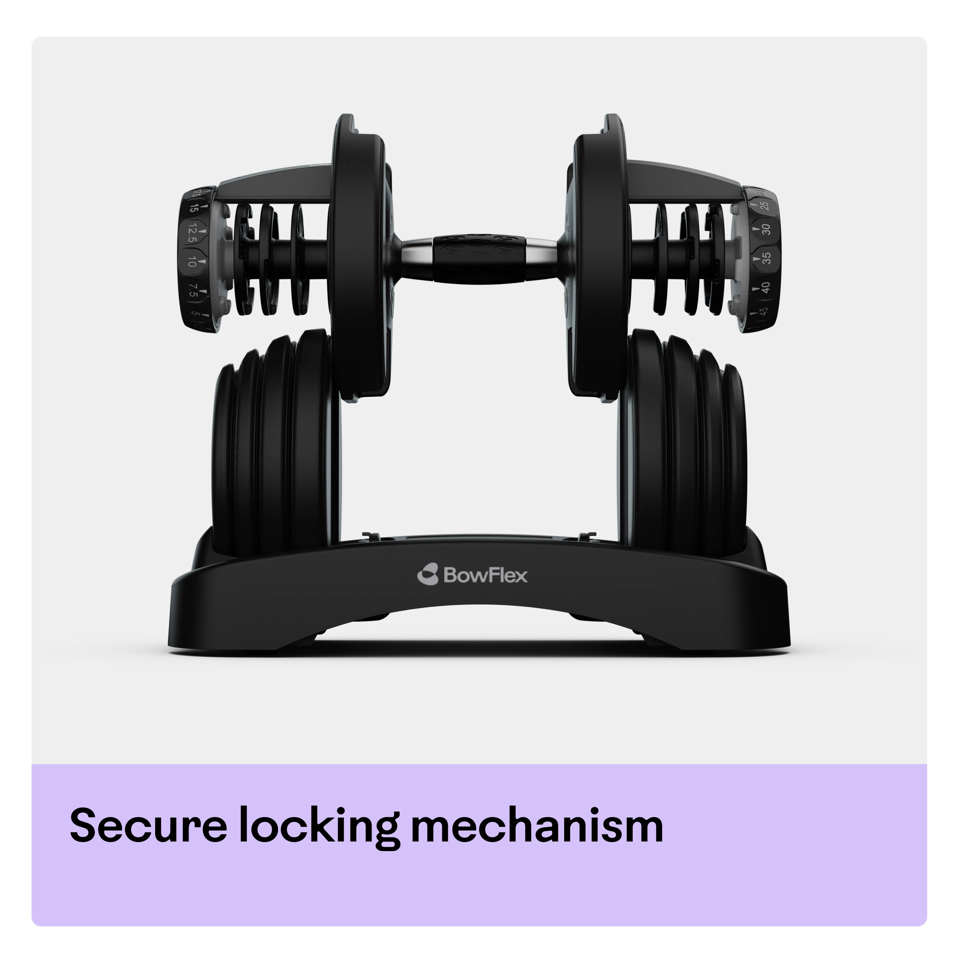 SL 125 5 10 30 35 75 40  
BowFlex Secure locking mechanism