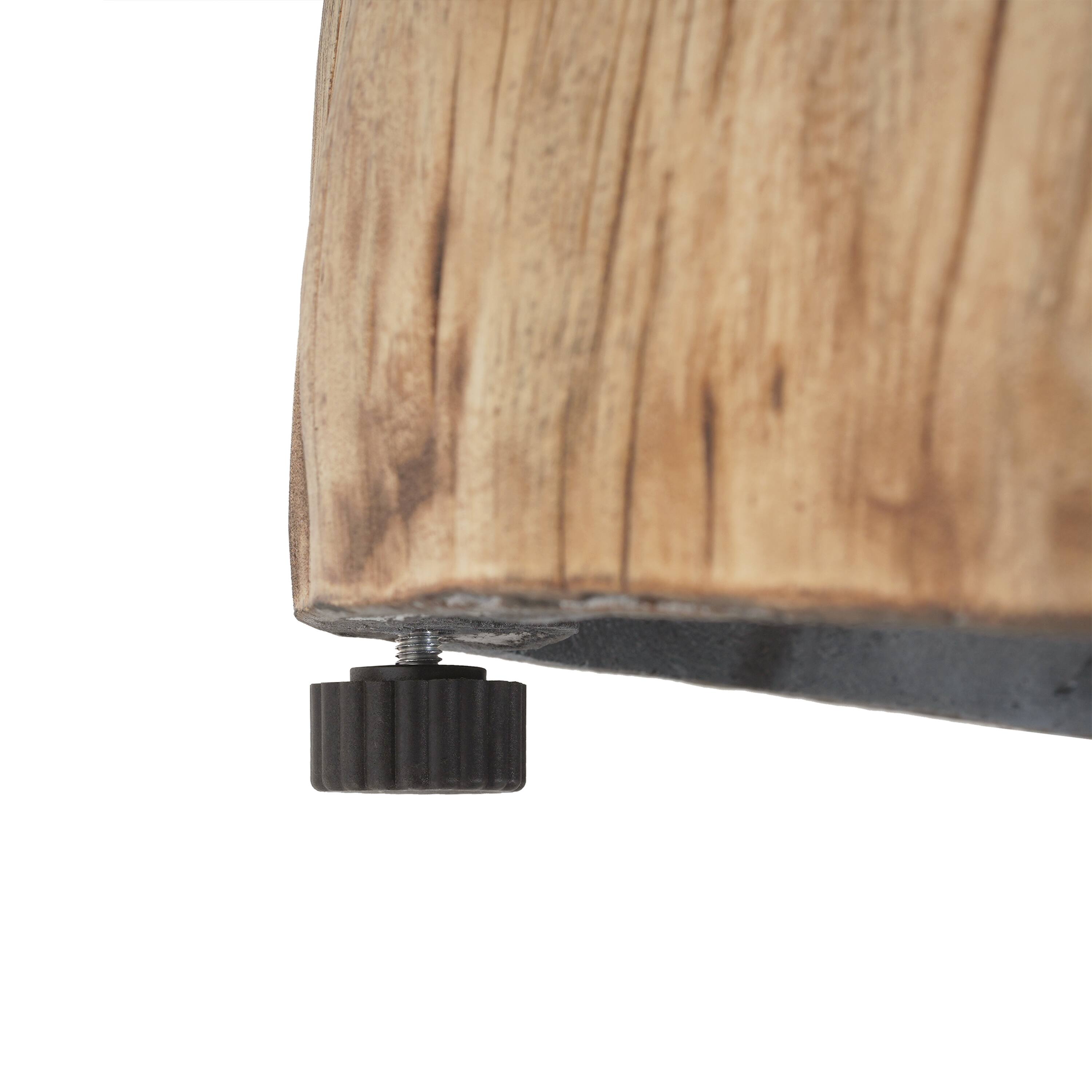 Alt View 4. TinyHomie - Patio MGO Propane Fire Pit Wood Pattern Brown Tank Cover Not Provided.