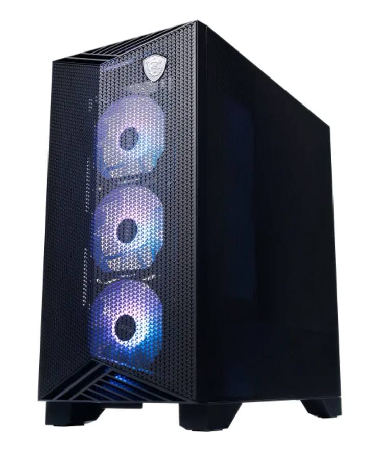 Alt View 3. MSI - Aegis AI Gaming Desktop PC (Ultra 9-285, 32GB RAM, 2TB SSD, GeForce RTX 5070 Ti, Win 11 Home) w/DKZ Hub - Black.