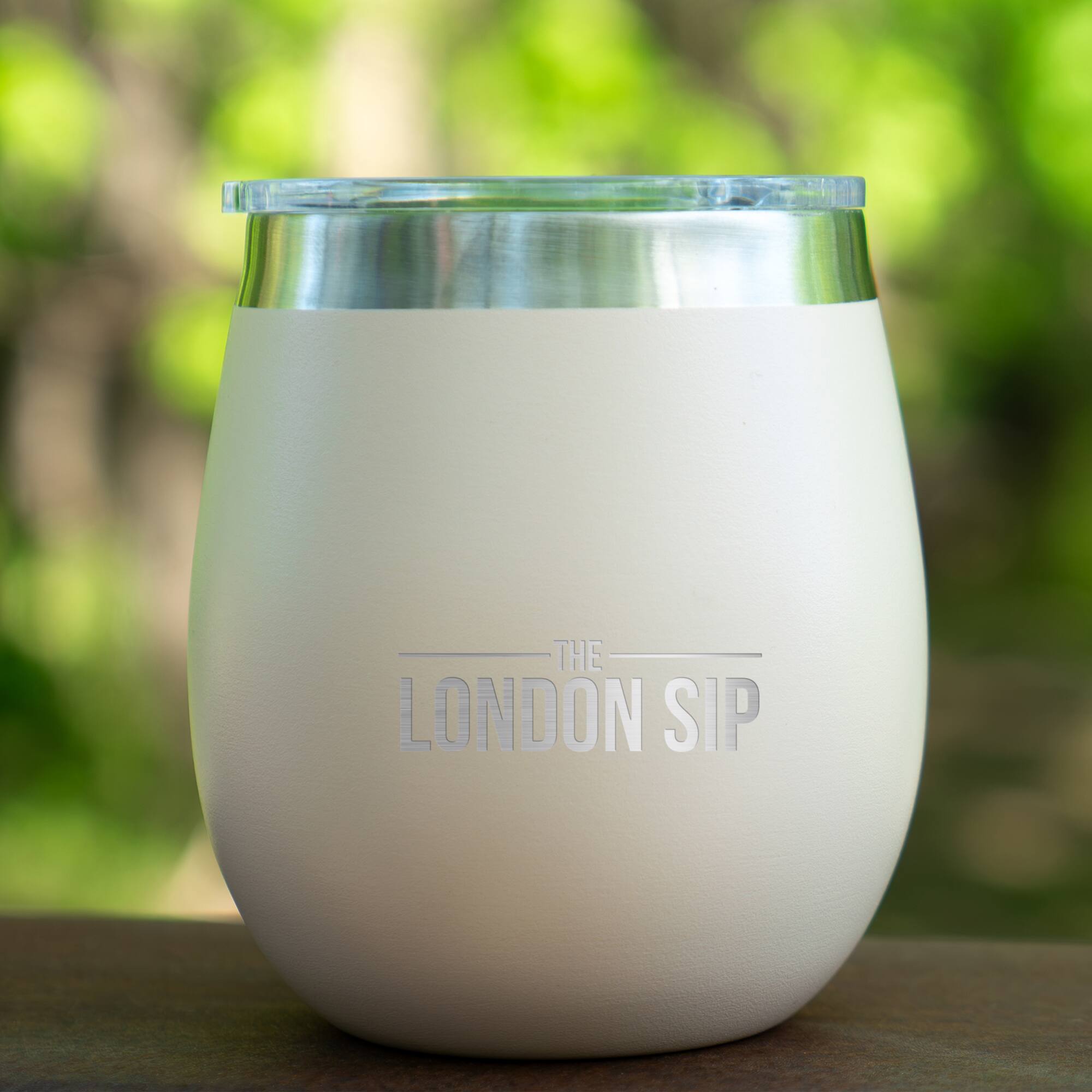The text on the image is "THE LONDON SIP".