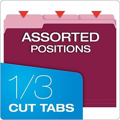 ASSORTED POSITIONS  
1/3 CUT TABS