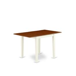 East West Furniture - NDT-WHI-T Kitchen Table - Cherry