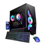 iBUYPOWER - Slate Gaming Desktop PC Intel Core Ultra 5 225F 2025 INTEL Arc B570 10GB 16GB DDR5 RGB 1TB NVMe SSD Storage - Black