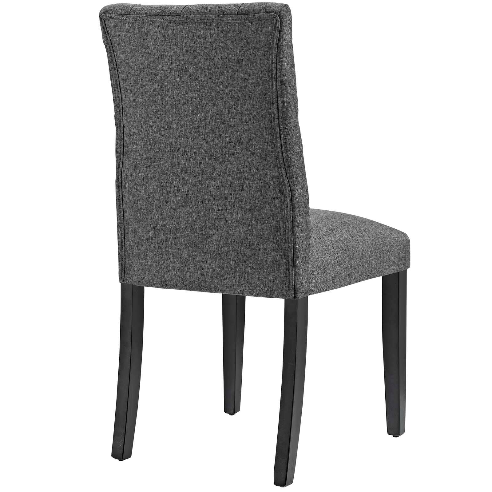 Alt View 1. Modway - Duchess Fabric Dining Chair Set of 2 by Modway - Gray.