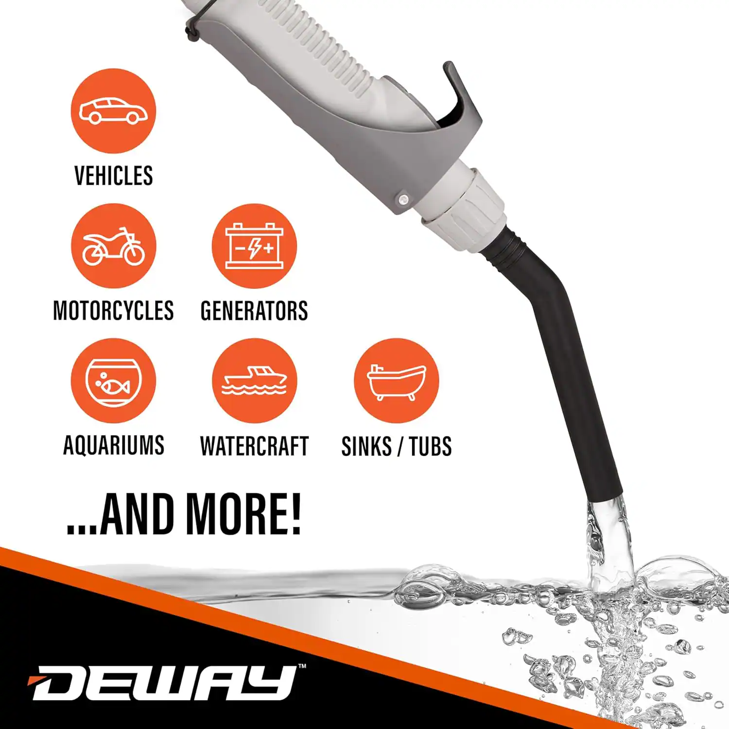 VEHICLES  
MOTORCYCLES  
GENERATORS  
AQUARIUMS  
WATERCRAFT  
SINKS / TUBS  
...AND MORE!  

DEWAY